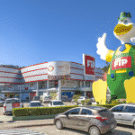 Foto frontal da FIP, maior polo têxtil.