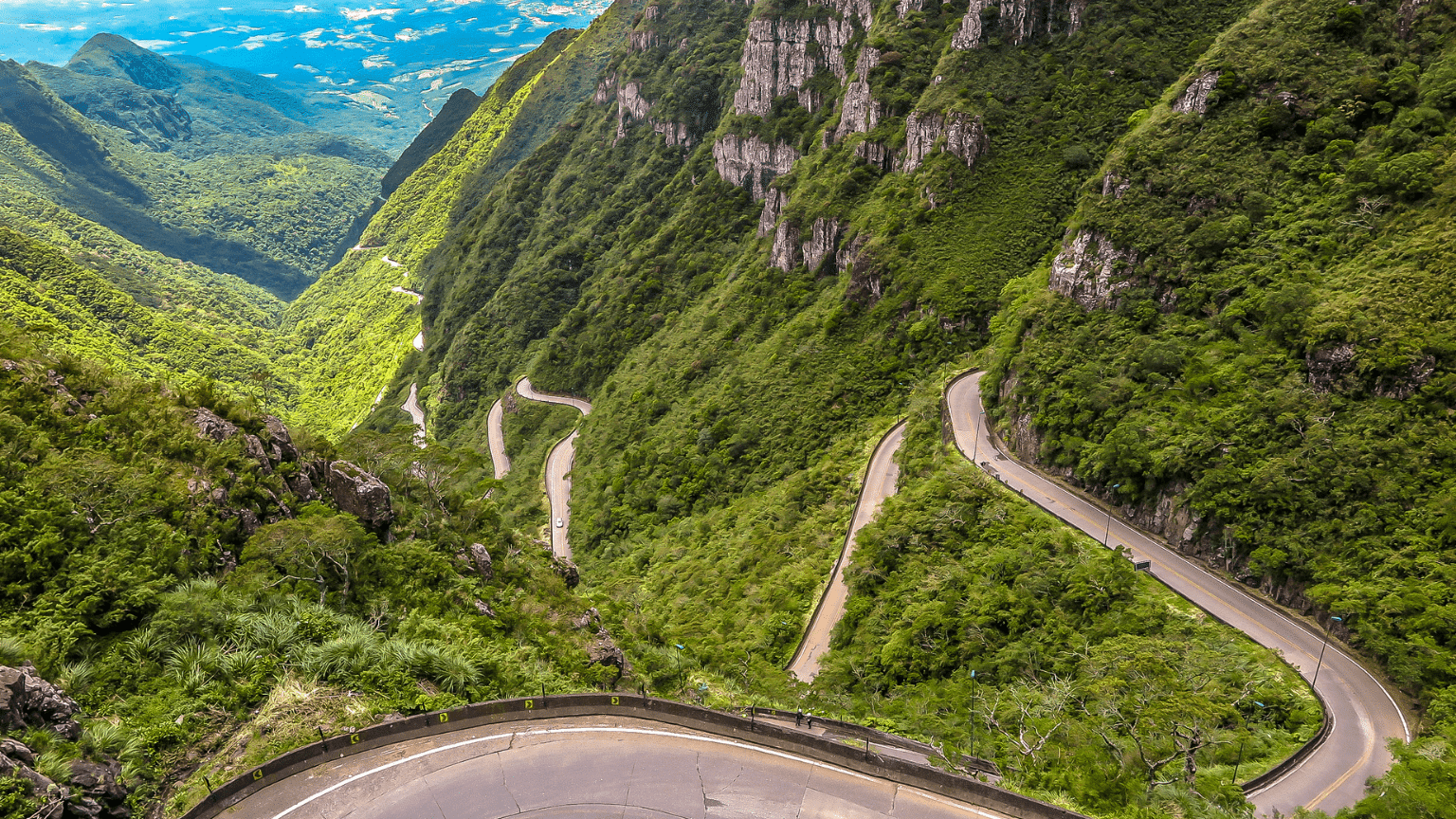 Foto da Serra do Rio do Rastro, na Serra Catarinense.